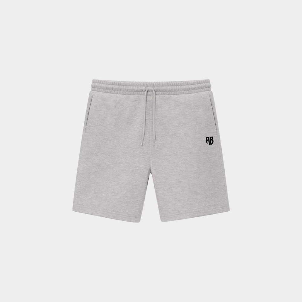 Men's Fleece Shorts Grey | Cotton Blend | AntetokounBros
