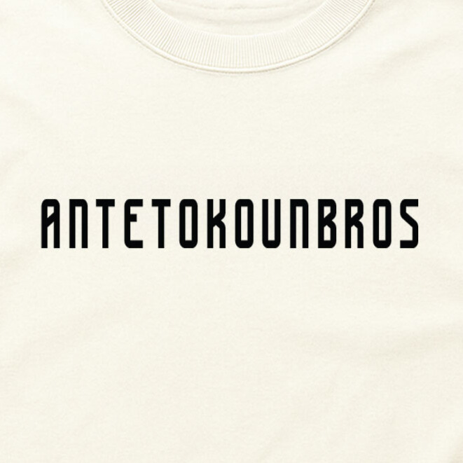 Antetokounbros Kids T-shirt Baseline Off White Detail