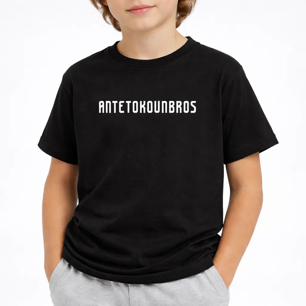 Antetokounbros Kids T-shirt Baseline Black Model