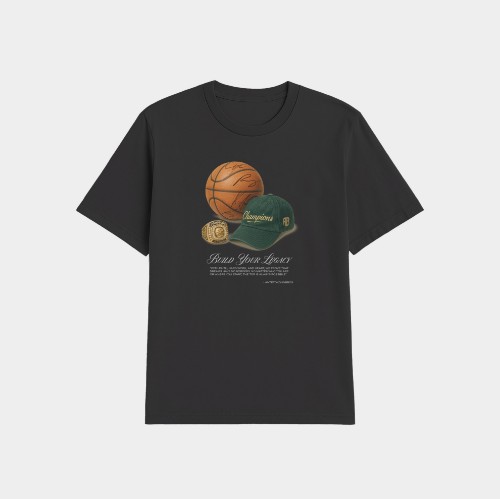 Antetokounbros Legacy Unisex Oversized Tee Black front 