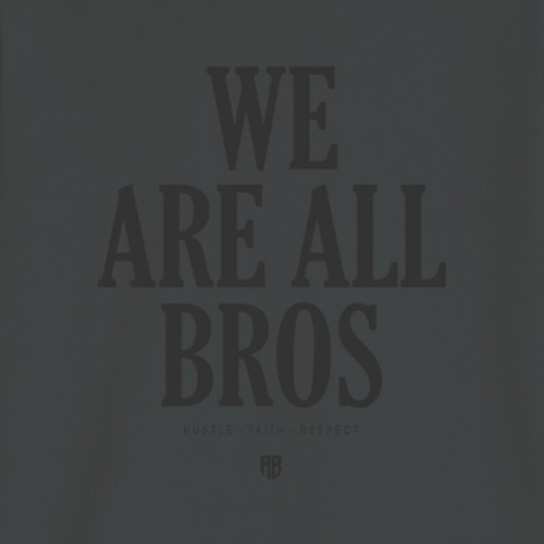 We Are All Bros Stonewashed Oversized Tee Carbon Detail thumb