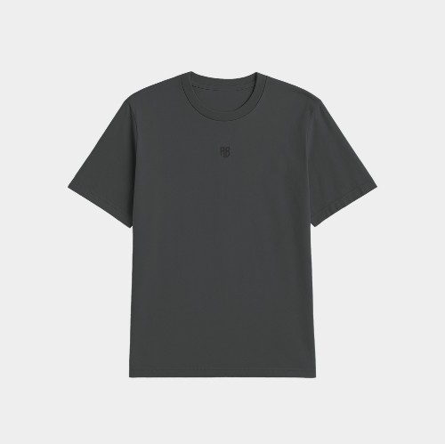 We Are All Bros Stonewashed Oversized Tee Carbon front thumb