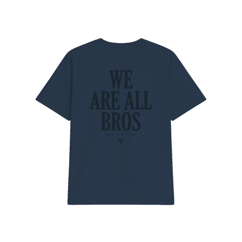 We Are All Bros Stonewashed Oversized Tee Carbon Back thumb