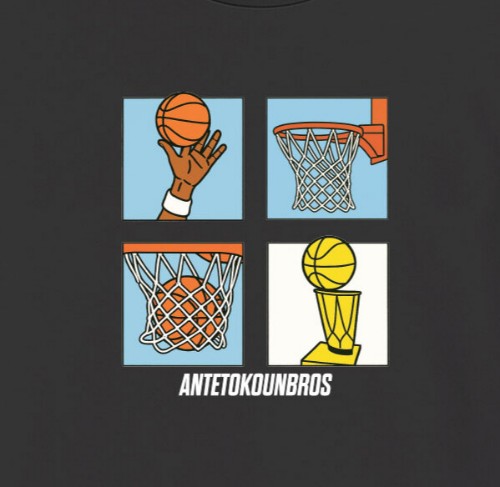 Antetokounbros Kid's Storyboard T-shirt Black Detail