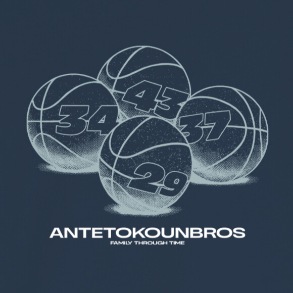 Antetokounbros Kid's Full Court Tee Ink Detail