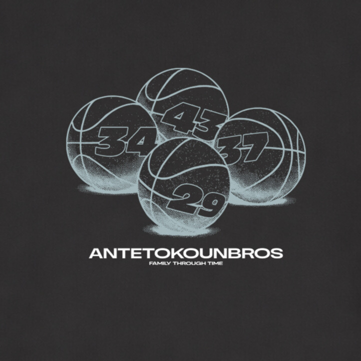 Antetokounbros Full Court Oversized Tee Black Detail