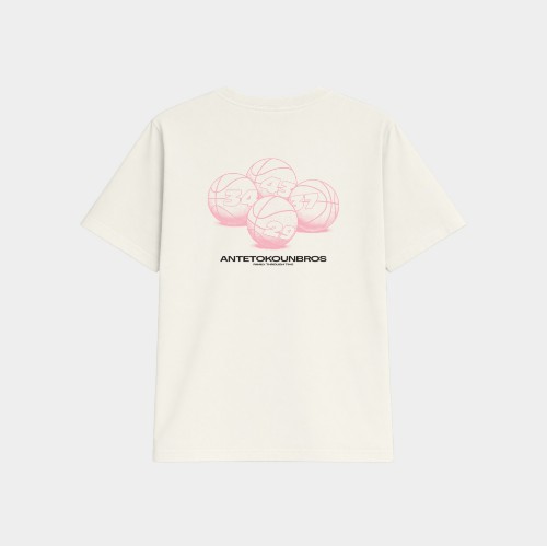 Antetokounbros Full Court Oversized Tee Off White Back