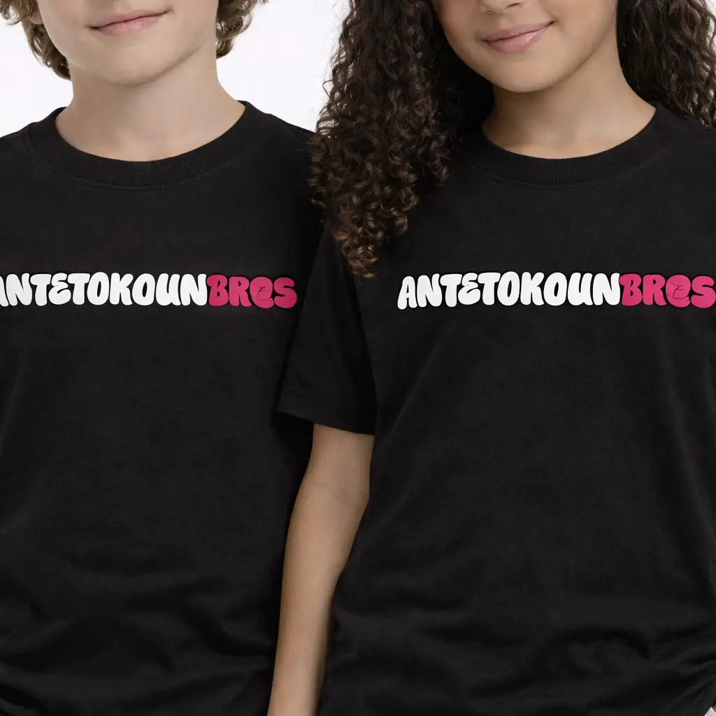 Antetokounbros Kid's Graffiti T-shirt Black Model