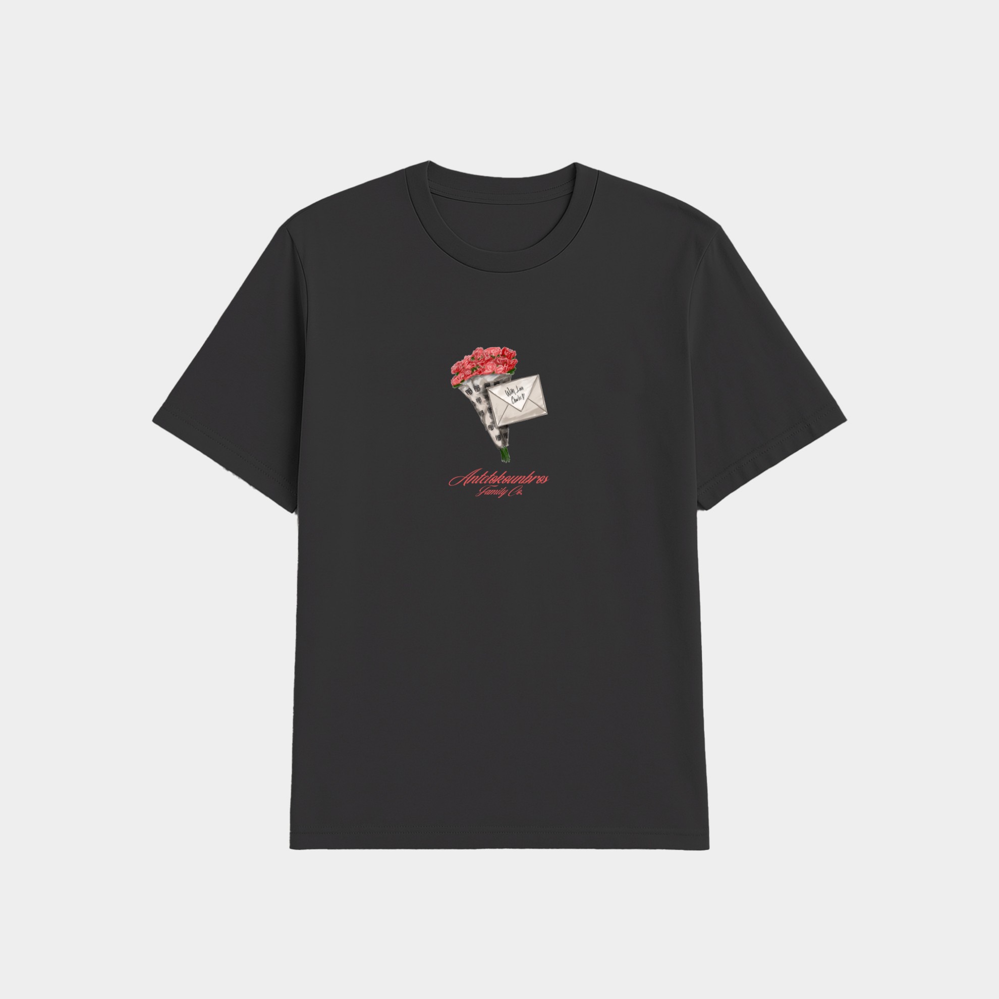 Antetokounbros Love Letter Oversized Tee Black Front