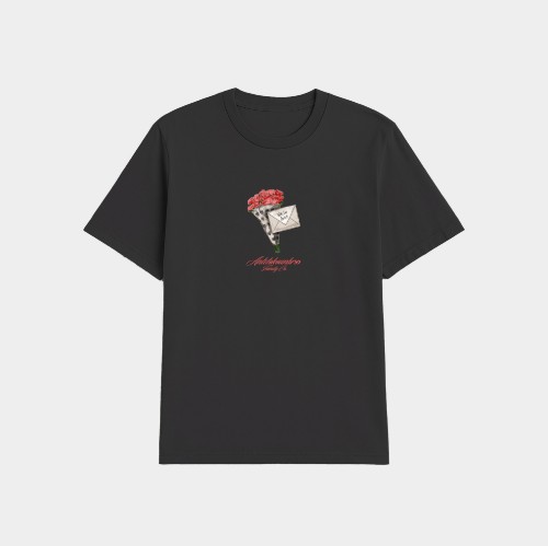 Antetokounbros Love Letter Oversized Tee Black Front thumb