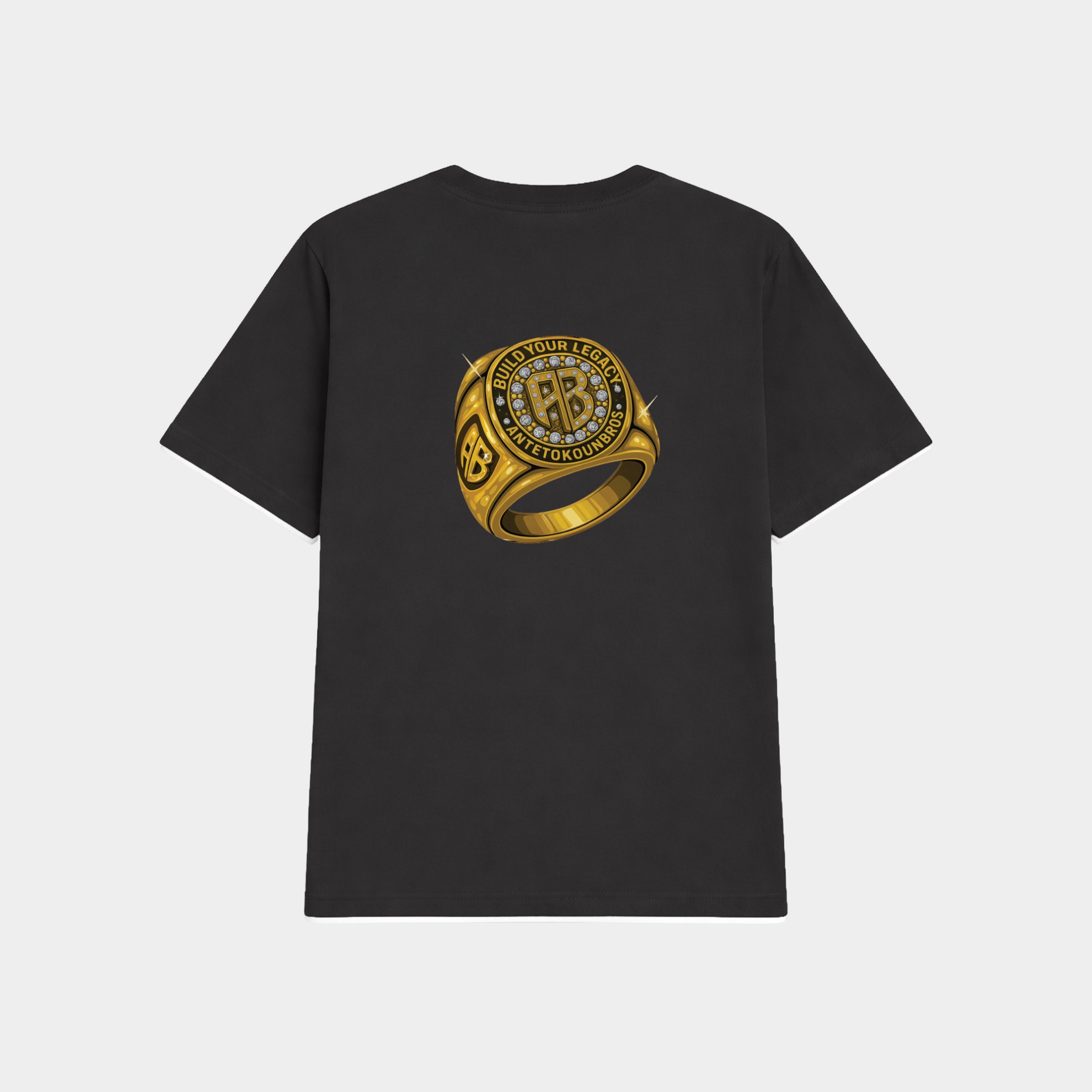 Antetokounbros Championship Oversized Ring Tee Black Back