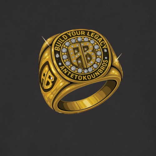 Antetokounbros Championship Oversized Ring Tee Black Detail thumb