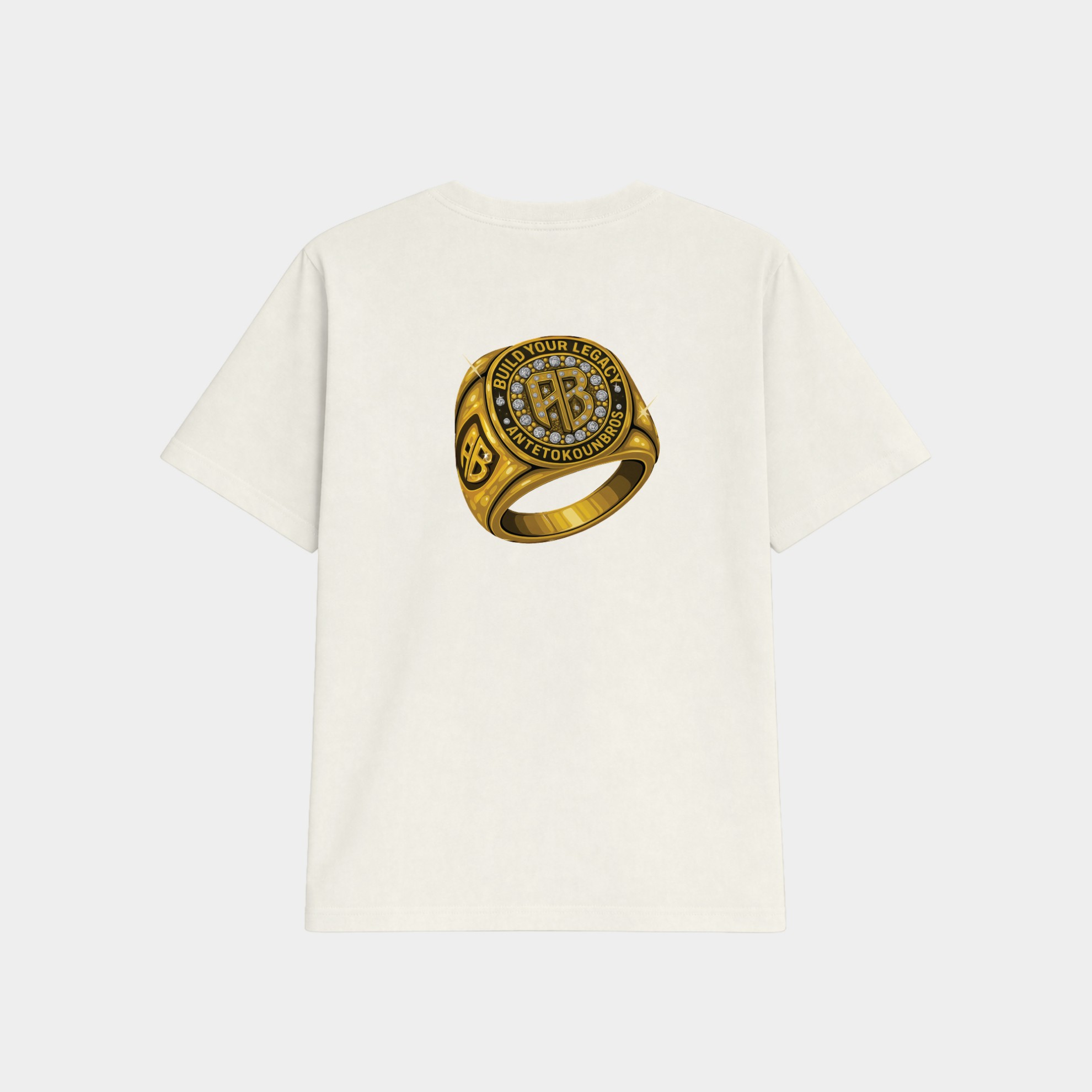 Antetokounbros Championship Oversized Ring Tee Off White Front