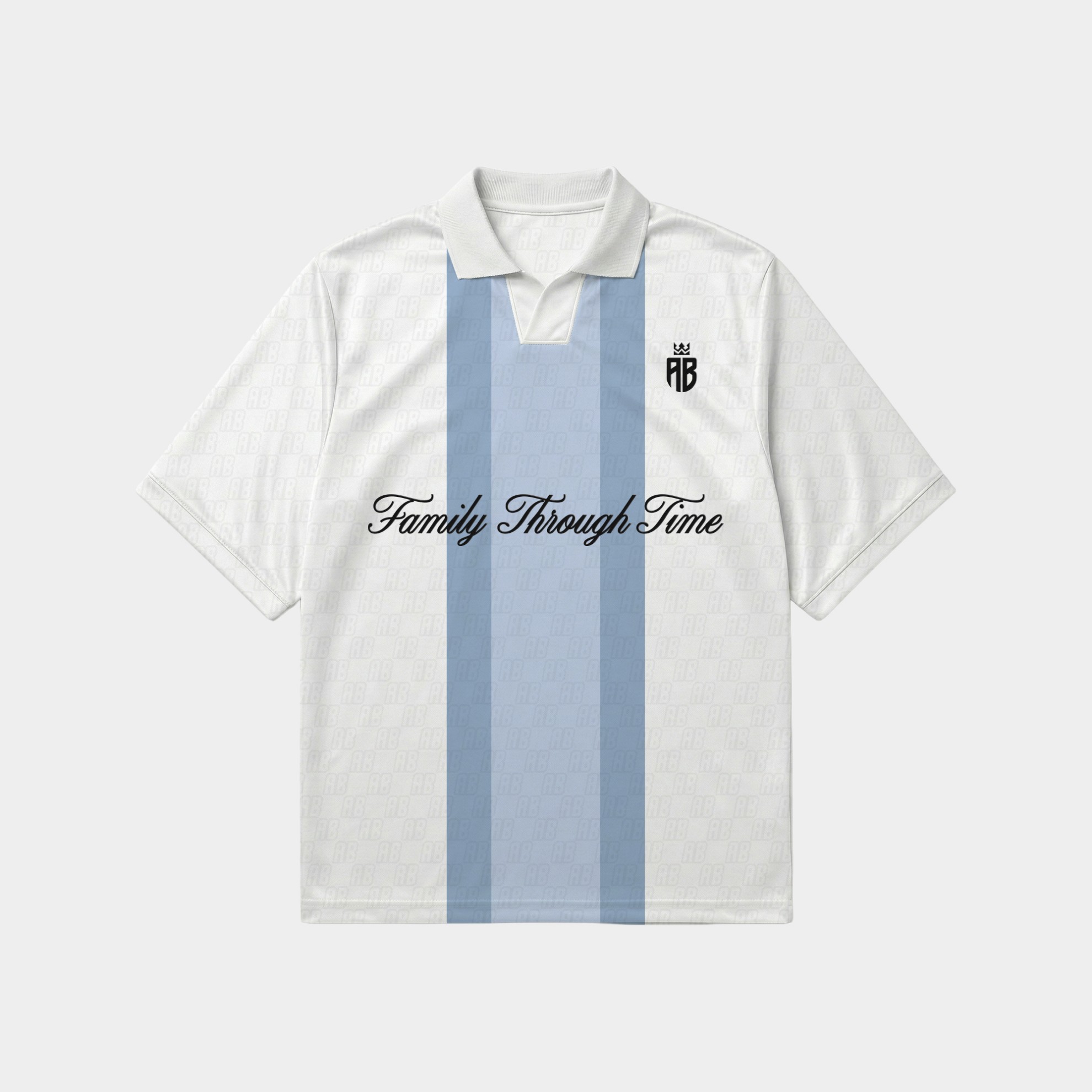Antetokounbros Family Through Time Polo Tee White Front