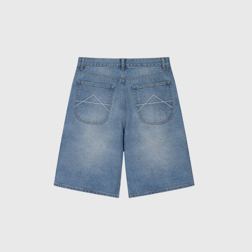 Antetokounbros Men's Denim Shorts Light Denim Back thumb