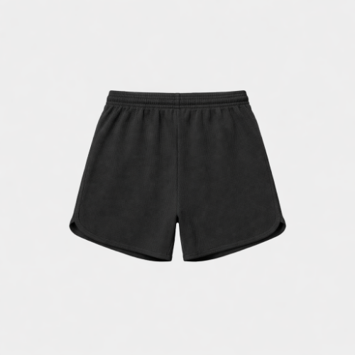 Antetokounbros Men's Retro Waffle Shorts Black Back