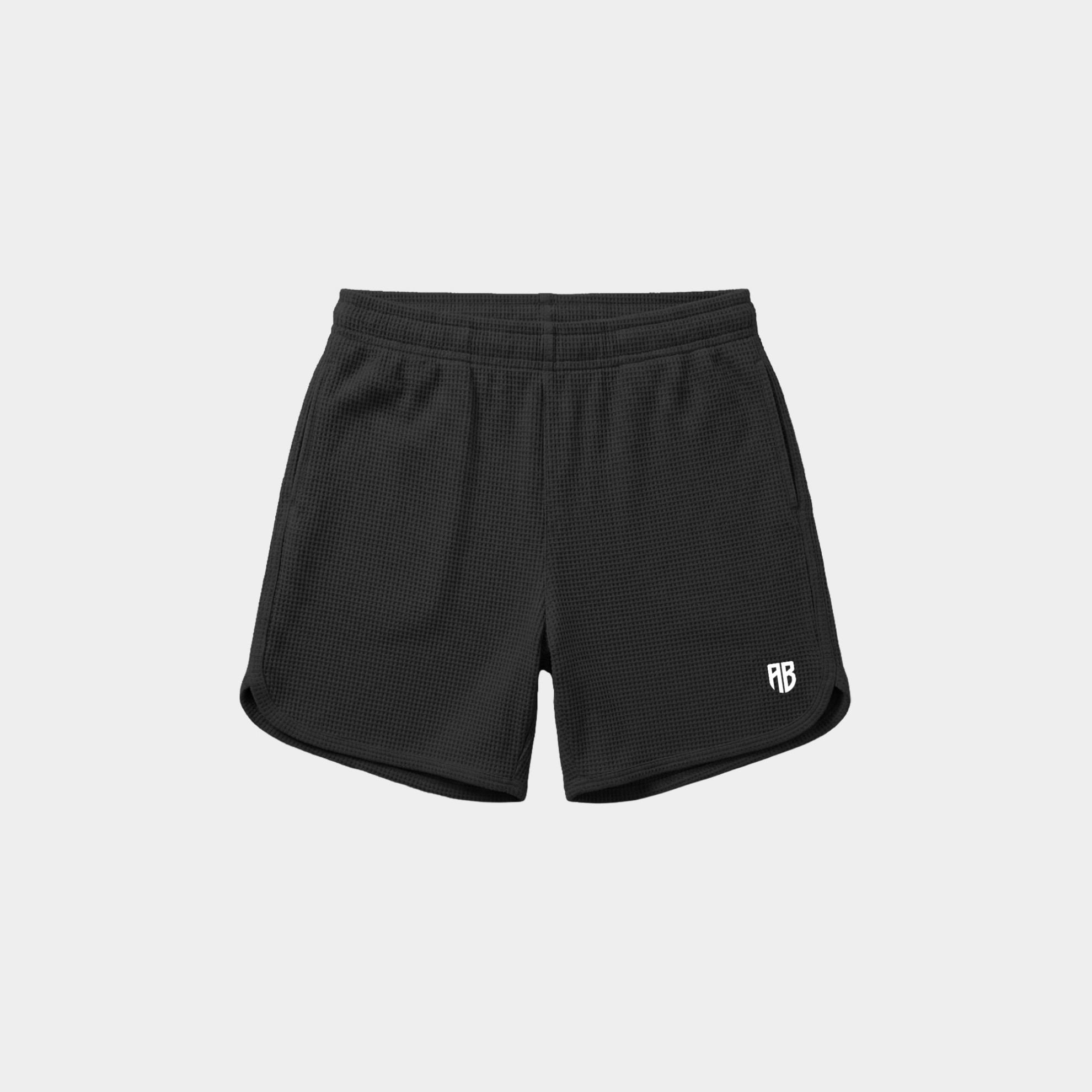 Antetokounbros Men's Retro Waffle Shorts Black Front