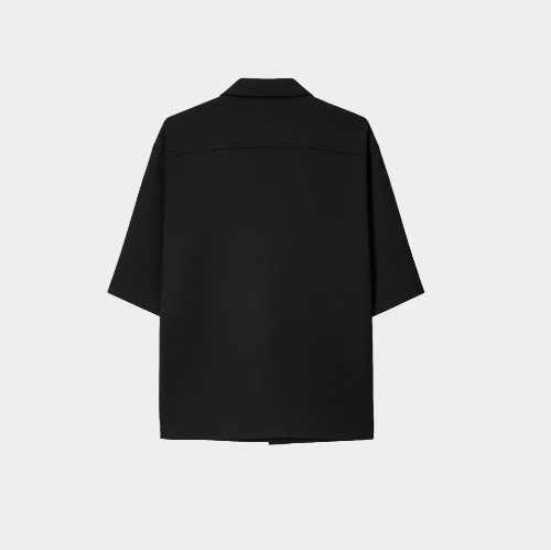 Antetokounbros Men's Distil Overshirt Black Back thumb