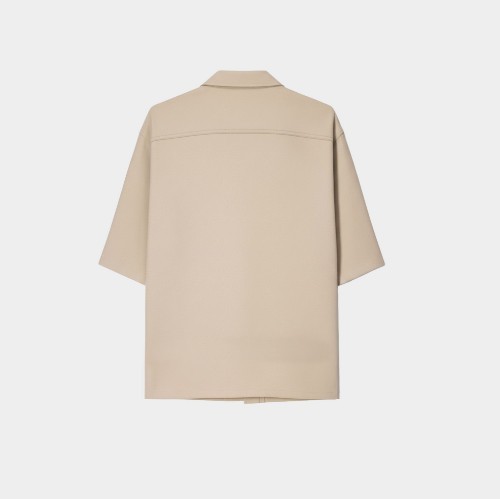Antetokounbros Men's Distil Overshirt Beige Back thumb