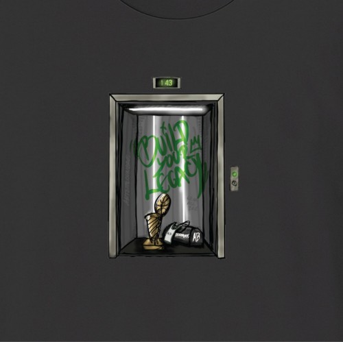 Antetokounbros Elevator Oversized T-Shirt Black Detail thumb