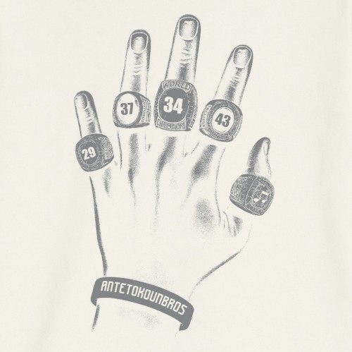 Antetokounbros Rings Ovesized Tee Off White Detail thumb