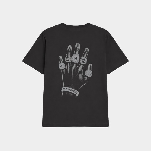 Antetokounbros Rings Ovesized Tee Black Back