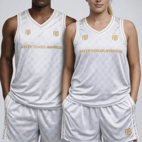 Antetokounbros Basketball Jersey White Model thumb