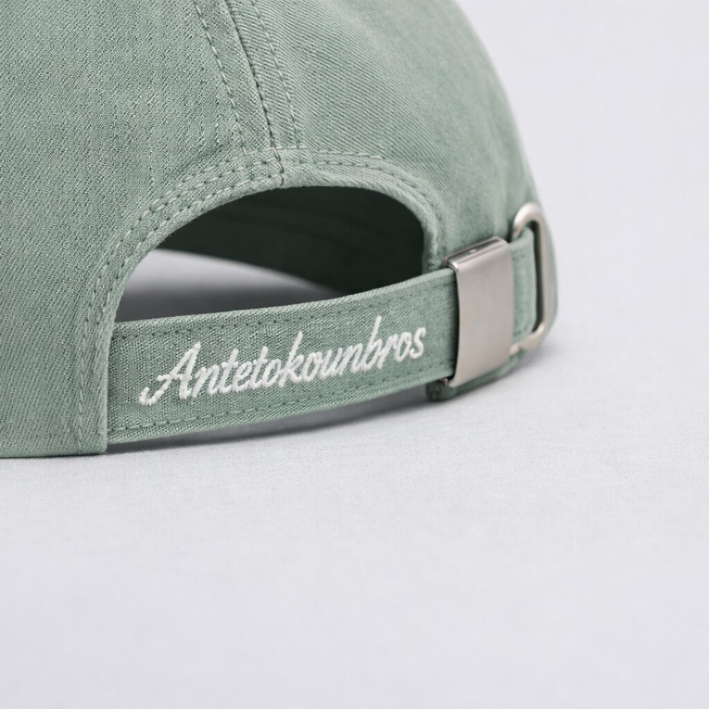 Antetokounbros Signature Strapback Cap  Sage Green Detail