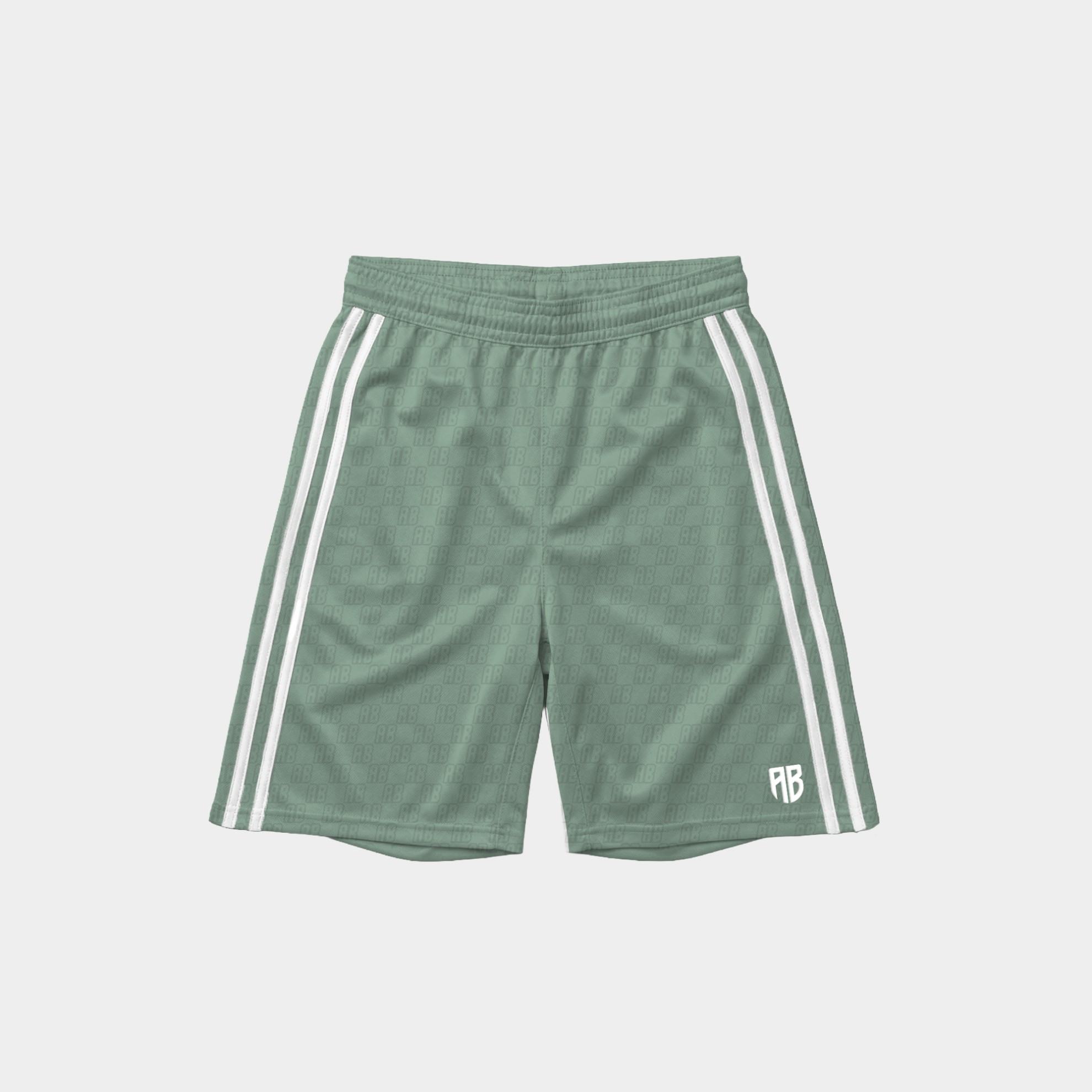 Antetokounbros Men's Basketball Shorts Sage Green Front