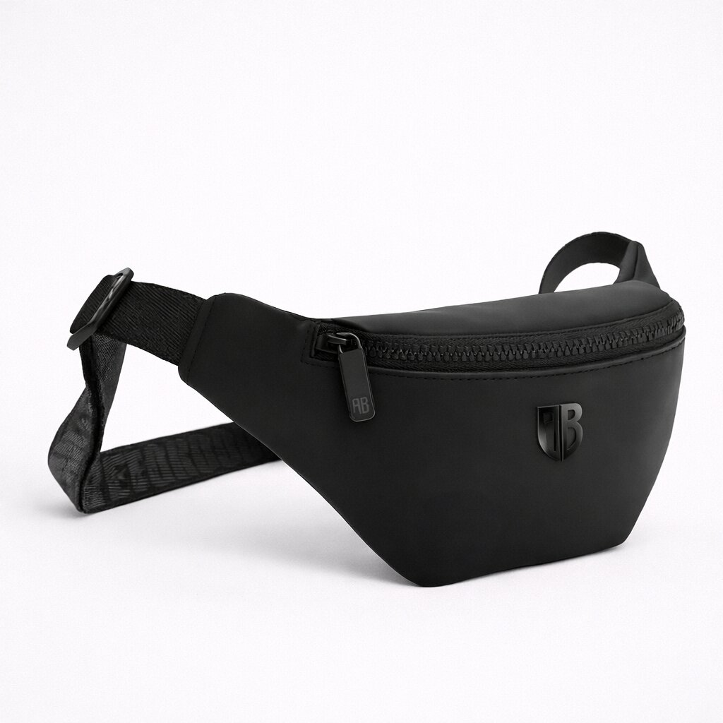 Antetokounbros Rubberized Waist Bag Black Front