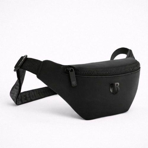 Antetokounbros Rubberized Waist Bag Black Front