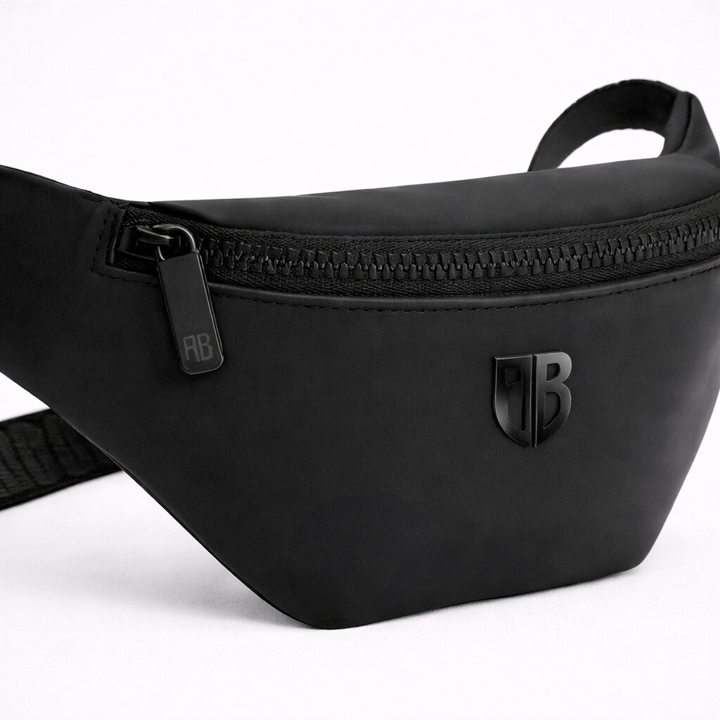 Antetokounbros Rubberized Waist Bag Black Detail