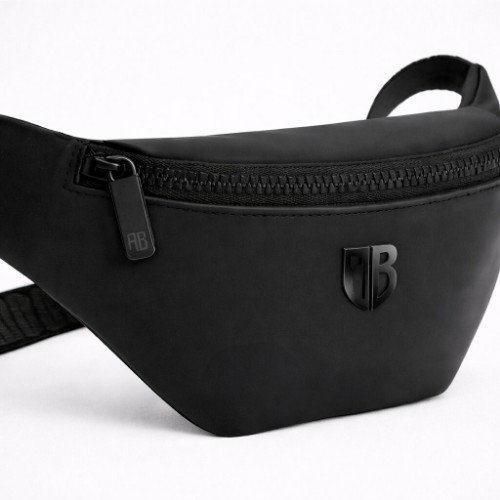 Antetokounbros Rubberized Waist Bag Black Detail