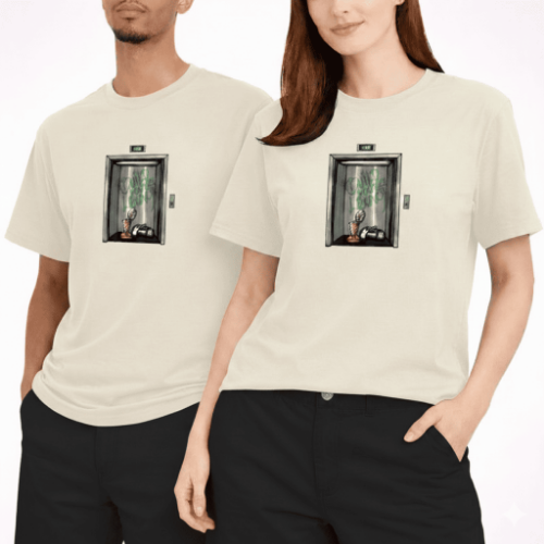Antetokounbros Elevator Oversized T-Shirt Off White Models thumb