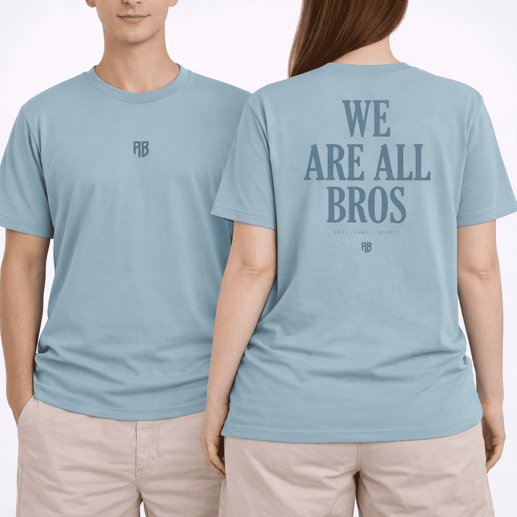 We Are All Bros Stonewashed Oversized Tee Ciel Models