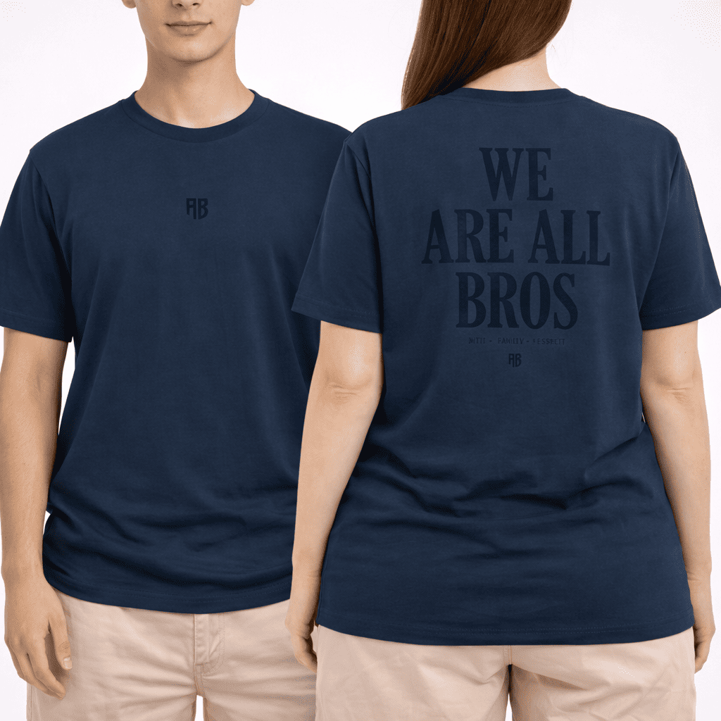We Are All Bros Stonewashed Oversized Tee Ink Models