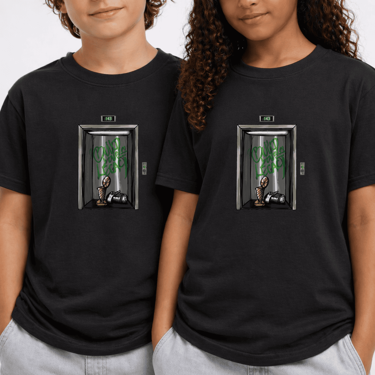 Antetokounbros Kid's Elevator Tee Black Models