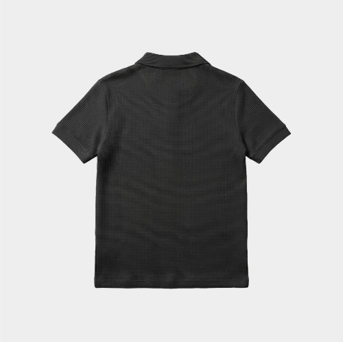 Antetokounbros Waffle Polo Tee Black Back