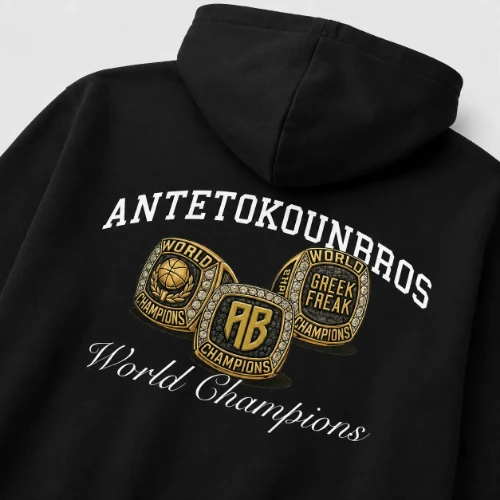 Rings Hoodie Black Detail Back thumb