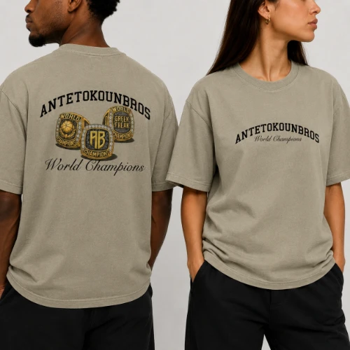 Rings T-shirt Nomad Beige Models thumb