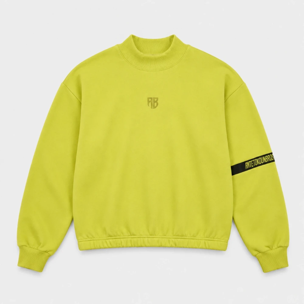 Women's Crop Top with Mock Neck | Lime Color | ANTETOKOUNBROS