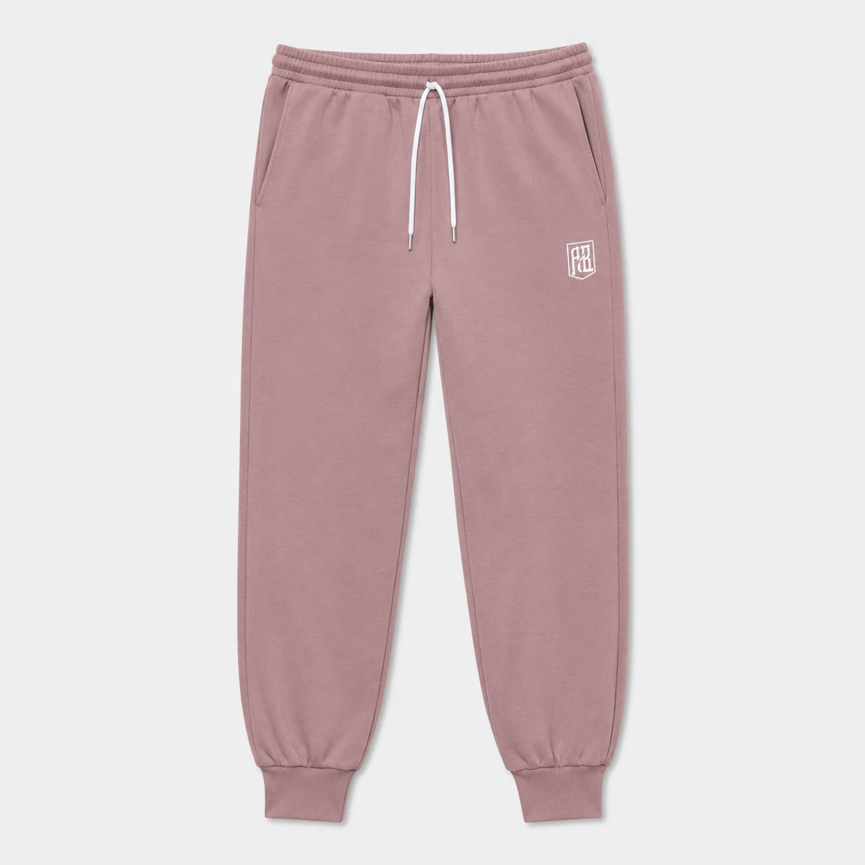 ANTETOKOUNBROS Men's Sweatpants Circle Dusty Rose Front Flat
