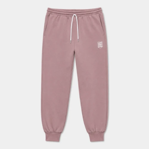 ANTETOKOUNBROS Men's Sweatpants Circle Dusty Rose Front Flat