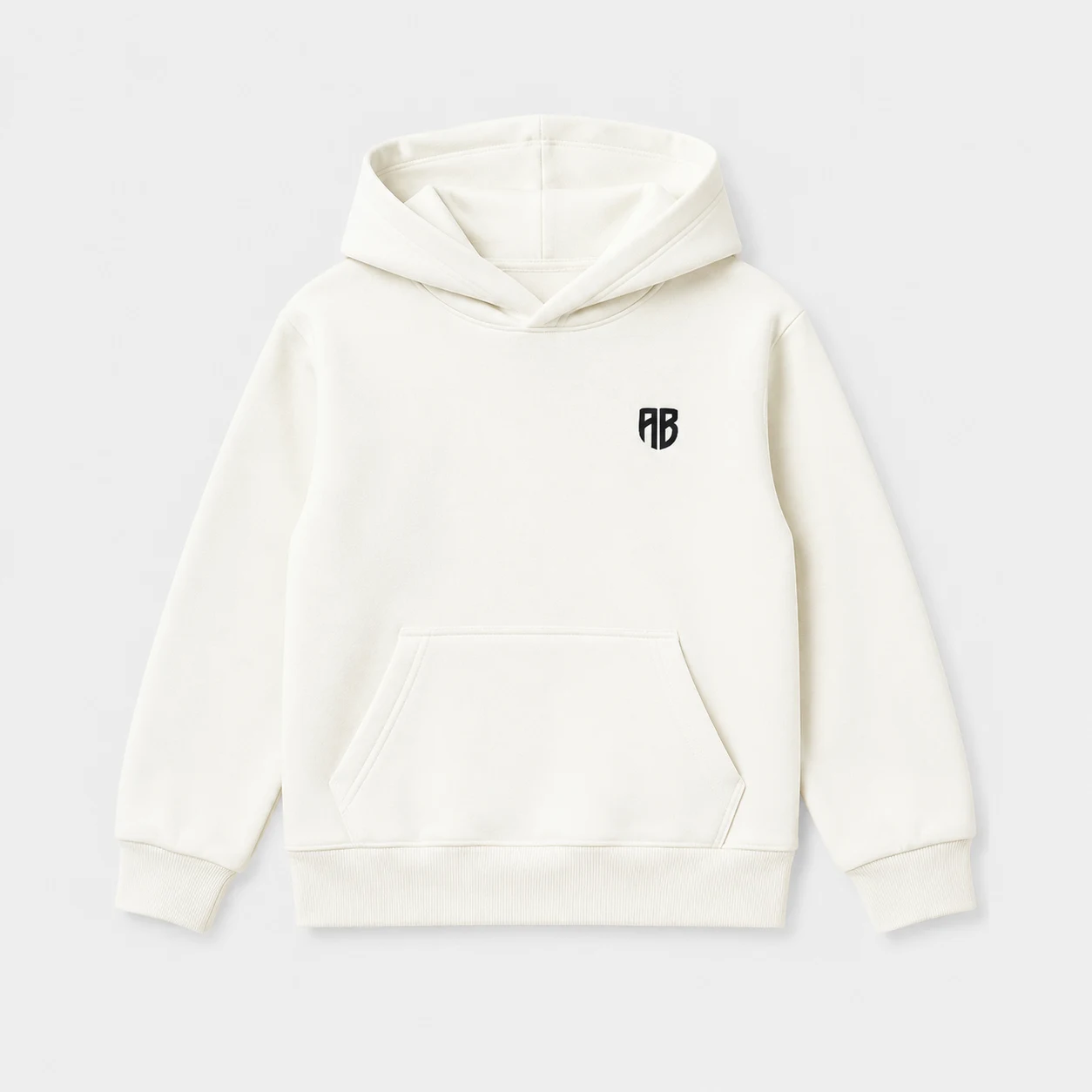 ANTETOKOUNBROS Kids' Hoodie Smiley Off White Front Flat