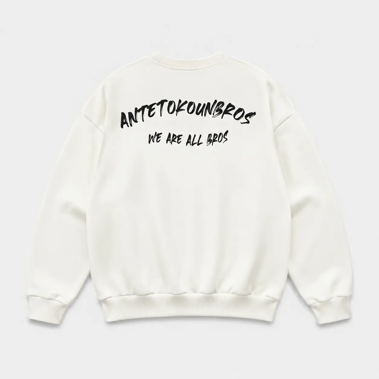 ANTETOKOUNBROS Unisex Sweatshirt Feelfall Off White Back Flat