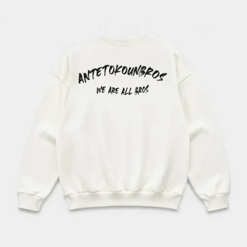 ANTETOKOUNBROS Unisex Sweatshirt Feelfall Off White Back Flat thumb
