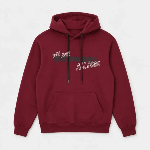 ANTETOKOUNBROS Men's Hoodie Colormaniac Bordeaux Front Flat