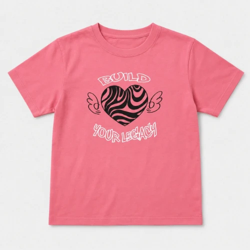 Kids' T-shirt Build Your Legacy Graffiti Bubblegum Flat Front thumb