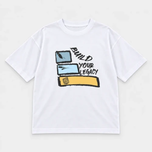 Kids' T-shirt Build your Legacy House White Front Flat