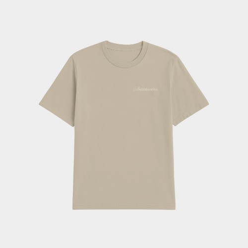 Signature Oversized T-Shirt Sand Tone Front thumb